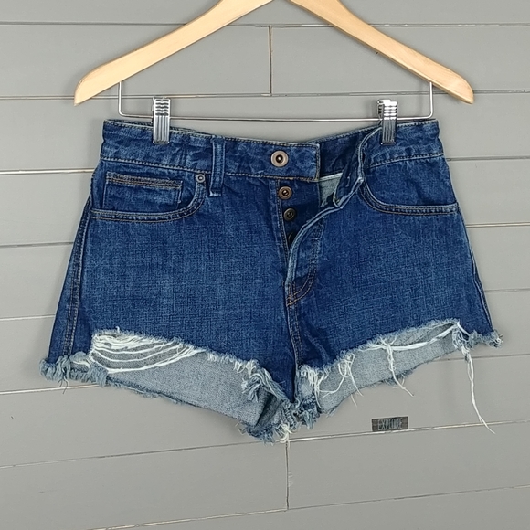 Free People Pants - Free People High Rise Jeans Shorts Button Fly